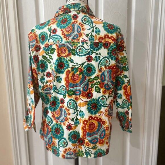 KAKTUS JACKET PSYCHEDELIC PAISLEY 60’STYLE HIPPIE SUMMER OF LOVE VISUAL SZ XL - Picture 8 of 15